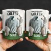 World's Okayest Golfer, Golf Shirt, Golf Clubs, Golf Cap - Personalized Custom Coffee Mug - FAM318_MG