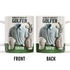 World's Okayest Golfer, Golf Shirt, Golf Clubs, Golf Cap - Personalized Custom Coffee Mug - FAM318_MG