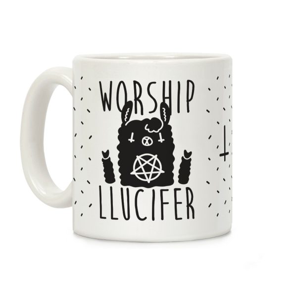 Worship Llucifer Llama Coffee Mug