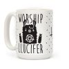 Worship Llucifer Llama Coffee Mug