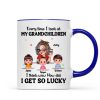 Wow How Did I Get So Lucky Personalized Mug, Gift For Grandma