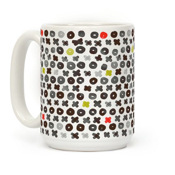 XOXO Hugs and Kisses Pattern Coffee Mug