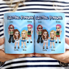 Y2K Bestie Sister Forever - 3D Inflated Effect Printed Mug, Personalized White Edge-to-Edge Mug