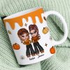 Y2K Besties Sisters Fall Season Pumpkin Spice Latte 3D Printed Personalized AOP Mug