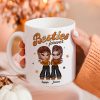 Y2K Besties Sisters Fall Season Retro Style Personalized Mug