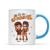 Y2K Besties Sisters Fall Season Retro Style Personalized Mug