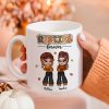 Y2K Fall Season Best Friends Sisters Colorful Pattern Personalized Mug, Gift For Besties