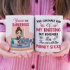 Yarned and Dangerous Personalized Knitting Mug Gift For Her
