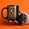 Yee Haw Halloween Retro Pumpkin Skeleton Personalized Mug, Spooky Country Western Gift with Custom Name
