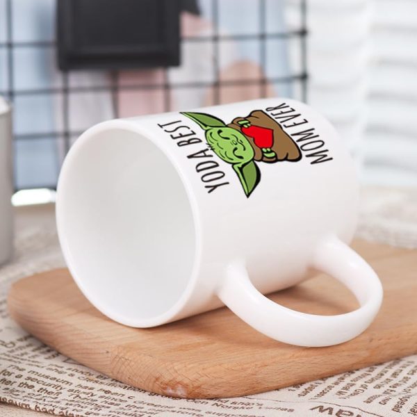 Yoda Best Mom Ever Coffee Mug Funny Gift for Mom from Daughter Son Kids Husband, Mothers Day Birthday Gift