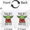 Yoda Best Mom Ever Coffee Mug Funny Gift for Mom from Daughter Son Kids Husband, Mothers Day Birthday Gift
