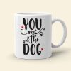You And Me And The Dog Personalized Mug, Couple Gift
