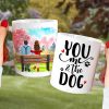You And Me And The Dog Personalized Mug, Couple Gift