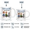 You and Me and the Dogs - Personalized Ceramic Mug for Couples & Dog Lovers, Cute Custom Gift for Valentine's Day & Anniversaries