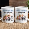 You and Me and the Dogs - Personalized Ceramic Mug for Couples & Dog Lovers, Cute Custom Gift for Valentine's Day & Anniversaries
