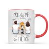You And Me Beach Outline Personalized Mug, Gift For Him, For Her