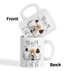 You And Me Beach Outline Personalized Mug, Gift For Him, For Her