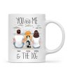 You And Me Beach Outline Personalized Mug, Gift For Him, For Her