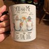 You And Me Beach Outline Personalized Mug, Gift For Him, For Her