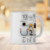 You And Me Beach Outline Personalized Mug, Gift For Him, For Her