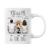 You And Me Beach Outline Personalized Mug, Gift For Him, For Her