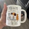 You And Me Beach Outline Personalized Mug, Gift For Him, For Her
