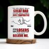 You Are A Really, Really Great Dad, Fist Bump - Personalized Custom Coffee Mug - DAD068_MG