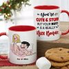 You Are Cute And Stuff But Your Butt Is A Really Nice Bonus Personalized Mug, Funny Couple Gift