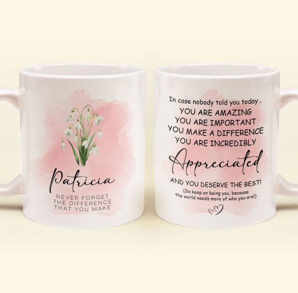 You Are Incredibly Appreciated - Personalized Mug