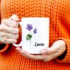 You Are Loved Beautiful Kind Unique With Flowers Design - Personalized Custom Coffee Mug - GDT213_MG