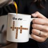 You Are Loved Beautiful Kind Unique With Flowers Design - Personalized Custom Coffee Mug - GDT213_MG