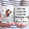 You Are My Always And Forever - Couple Personalized Custom Mug - Gift For Husband Wife, Anniversary