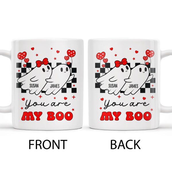 You Are My Boo Ghosts And Hearts Mug Design - Personalized Custom Coffee Mug - CPL250_MG