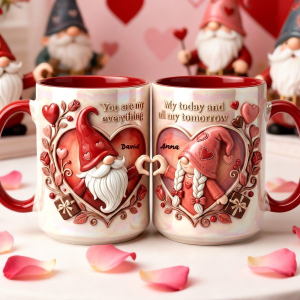 You Are My Everything - Personalized Accent Mug - Gift For Couple, Gnome Lovers HH01