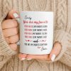 You Are My Favorite Heart Typography Everything - Personalized Custom Coffee Mug - CPL1382_MG