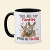 You Are My Favorite- Personalized Accent Mug- Couple Gift- Donkey Couple