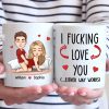 You Are My Favorite Thing To Do - Couple Personalized Custom Mug - Christmas Gift For Husband Wife, Anniversary