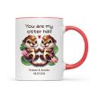 You Are My Otter Half Cute Otter Couple Personalized Mug, Unique Gift For Couples, For Her, For Him