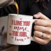 You Are My Person, I Love You More Couple Mug - Personalized Custom Coffee Mug - CPL251_MG