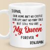 You Are My Queen Forever - Couple Personalized Custom Mug - Gift For Husband Wife, Anniversary