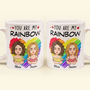 You Are My Rainbow - Personalized Mug