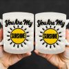 You Are My Sunshine, Sun and Rays - Personalized Custom Coffee Mug - GRK042_MG