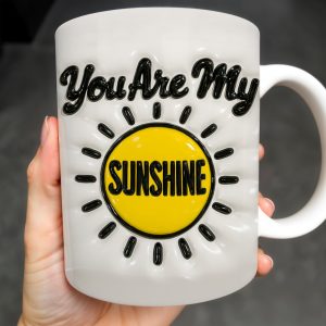 You Are My Sunshine, Sun and Rays - Personalized Custom Coffee Mug - GRK042_MG
