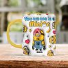 You Are One In A Million - Personalized 3D Inflated Effect Accent Mug - Gift For Yellow Monster Fan HH01