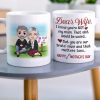 You Are Our Brats' Mum, Personalized Coffee Mug, Relaxing With Wife, Birthday Gift For Wife