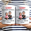 You Are Stuck With Me Forever 3D Effect Couple - Personalized Mug