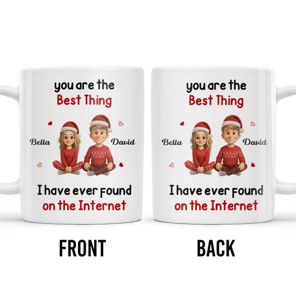 You Are The Best Thing I Have Ever Found, Cartoon Couple - Personalized Custom Coffee Mug - CPL789_MG