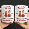 You Are The Best Thing I Have Ever Found, Cartoon Couple - Personalized Custom Coffee Mug - CPL789_MG