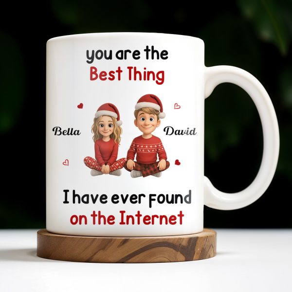 You Are The Best Thing I Have Ever Found, Cartoon Couple - Personalized Custom Coffee Mug - CPL789_MG