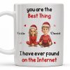 You Are The Best Thing I Have Ever Found, Cartoon Couple - Personalized Custom Coffee Mug - CPL789_MG